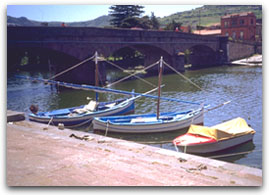 Bosa - The mouth of the river Temo